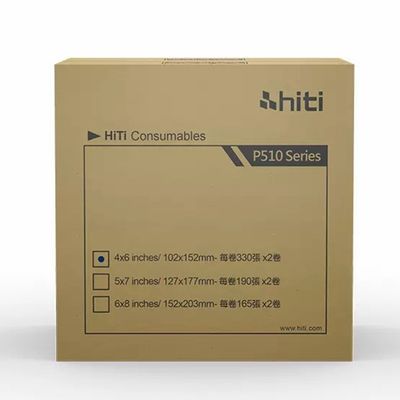 Originele Hiti P510s / P510K/ P510L Printer Kit 6x8&quot; 152x203 mm Fotopapier en Band