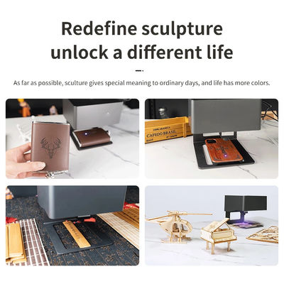 1 Max Paper Size USB Interface Laser Engraving Machine voor Hout Plastic Mini Logo Printer