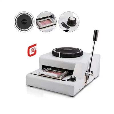 Plastic visitekaartjes maken machines Stempelmachine met 30 dagen en maximaal papiergrootte 1