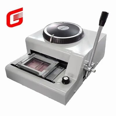 Plastic visitekaartjes maken machines Stempelmachine met 30 dagen en maximaal papiergrootte 1