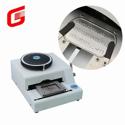 Maximaal typebereik 102x86 mm Handmatige stalen embossing machine voor hondentag