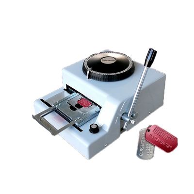 1/7 Inch karaktersinterval 72 Letter Dog Tag ID Metal Tag Punching Machine Embossing Machine