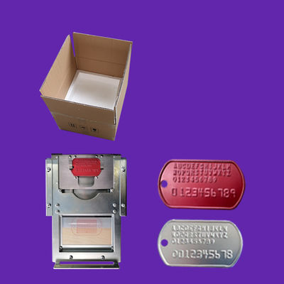 1/7 Inch karaktersinterval 72 Letter Dog Tag ID Metal Tag Punching Machine Embossing Machine