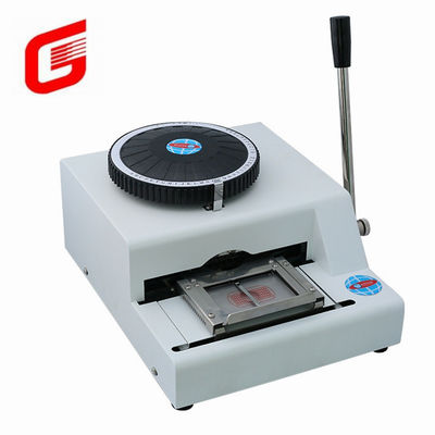 Duurzame 52 codeletters handmatig nummer honden tag embossing machine met andere interface