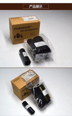 Oorspronkelijke DIC10580 YMCKO Kleur Ribbon Kit 250 afbeeldingen per rol voor DCP 350 ID Card Printer