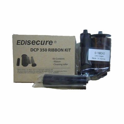 Oorspronkelijke DIC10580 YMCKO Kleur Ribbon Kit 250 afbeeldingen per rol voor DCP 350 ID Card Printer