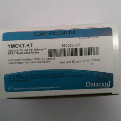 300 afdrukken Datacard CD800 lint YMCKF-KT Fluorescerend lint Compatibel met 534000-006