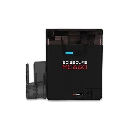 Hoge resolutie Matica EDIsecure MC660 Retransfer NFC Business Smart RFID kaartprinter