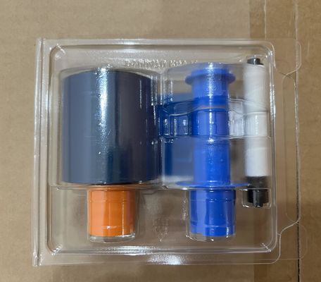 Breedte 9 mm Originele verborgen Fargo 45610 YMCKO Volkleurig lint voor DTC1500 500 afdrukken