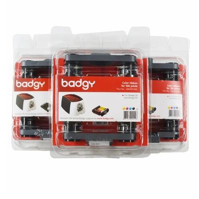 Badgy100/200 Kaartprinter Evolis CBGR0100C YMCKO Ribbon voor professionele en drukwerk