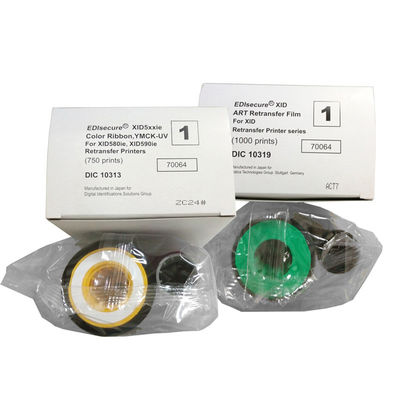Oorspronkelijk printer lint voor XID 8600 Kaart printer Kleur UV lint DIC10313 YMCK-UV