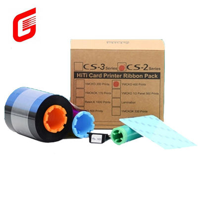 CS-2 Compatibel YMCKO-C6 Kleurband voor HITI CS-220e Kaartprinter 400 afdrukken/rol