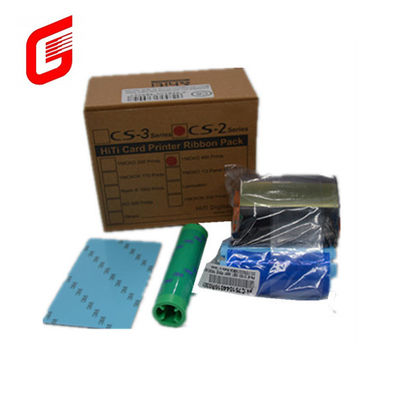 CS-2 Compatibel YMCKO-C6 Kleurband voor HITI CS-220e Kaartprinter 400 afdrukken/rol
