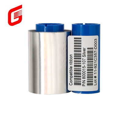 Compatibele Zebra P310i P330i P430i Monochroom zilveren lint 800015-107 voor P300C P300F P420i P520i