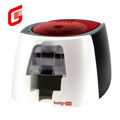 USB-interface Evolis Badgy100 Single-sided Ribbon Ink Plastic Smart Card Printer