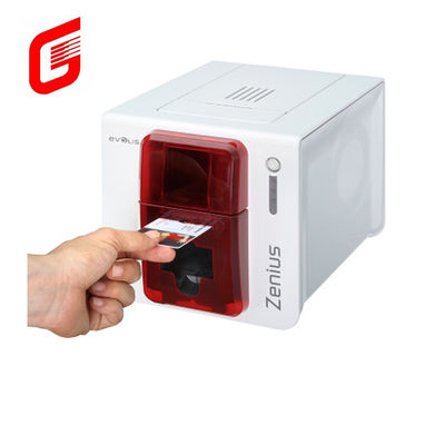 High Speed Kleur YMCKO Evolis Zenius Eenzijdige PVC-ID-kaartprinter voor CR80-kaarten