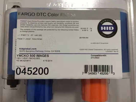 Fargo DTC4500 ID Card Printer Ribbon YMCK Kleur 045200 voor professioneel drukken