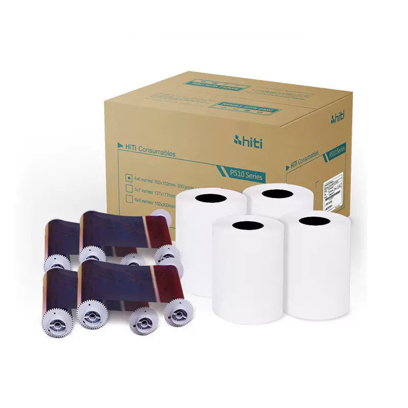Originele Hiti P510s / P510K/ P510L Printer Kit 6x8&quot; 152x203 mm Fotopapier en Band