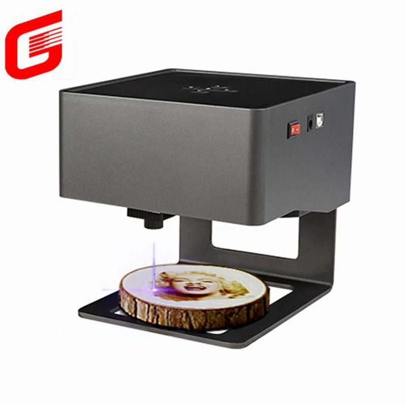 1 Max Paper Size USB Interface Laser Engraving Machine voor Hout Plastic Mini Logo Printer