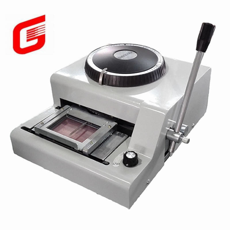 PVC-kaart embosser stempelmachine voor visitekaartjes 68/72 Daisy Wheel SDK inbegrepen