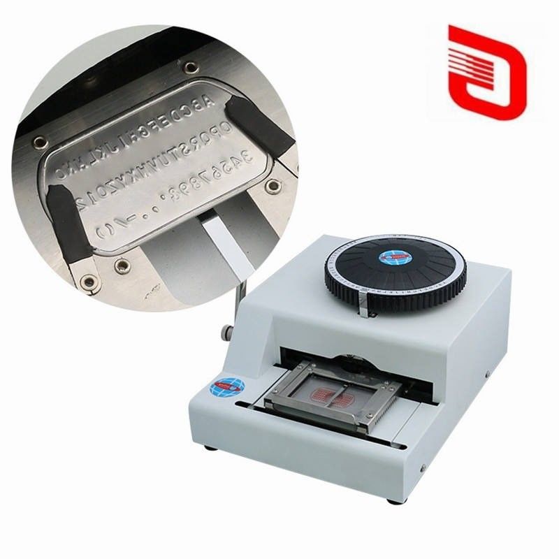 Maximaal typebereik 102x86 mm Handmatige stalen embossing machine voor hondentag