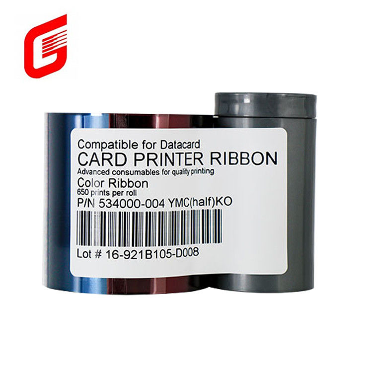 Oorspronkelijke datacard 534000-004 YMCKT Printer Ribbon 650 afdrukken voor kaartprintervragen