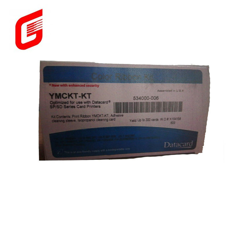 300 afdrukken Datacard CD800 lint YMCKF-KT Fluorescerend lint Compatibel met 534000-006