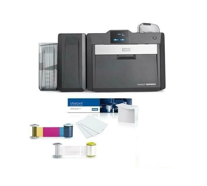 High Definition HID Fargo HDP6600 dubbelzijdige ID-kaartprinter voor over-the-Edge CR-80-kaarten