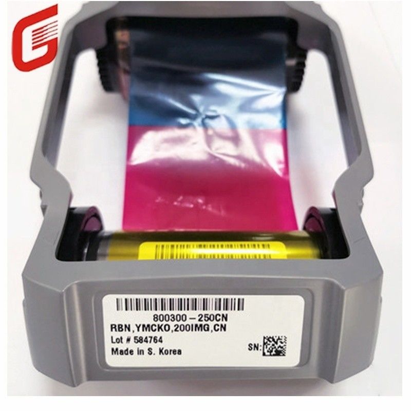 Zebra ZC100 / ZC300-serie ID-kaart printer lint 800300-252CN YMCKO Kleur 300 afdrukken