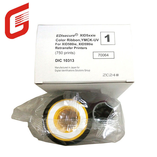 Oorspronkelijk printer lint voor XID 8600 Kaart printer Kleur UV lint DIC10313 YMCK-UV