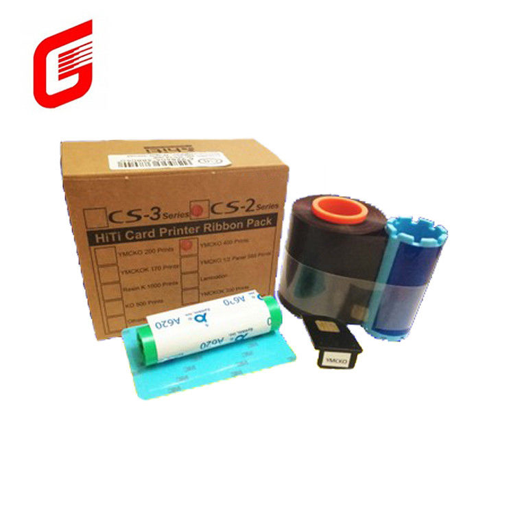 CS-2 Compatibel YMCKO-C6 Kleurband voor HITI CS-220e Kaartprinter 400 afdrukken/rol
