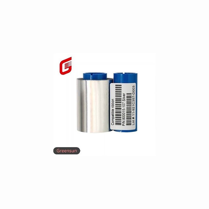 Compatibele Zebra P310i P330i P430i Monochroom zilveren lint 800015-107 voor P300C P300F P420i P520i
