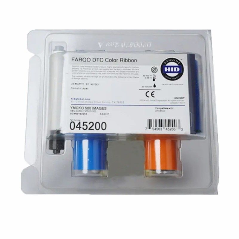 Fargo DTC4500 ID Card Printer Ribbon YMCK Kleur 045200 voor professioneel drukken