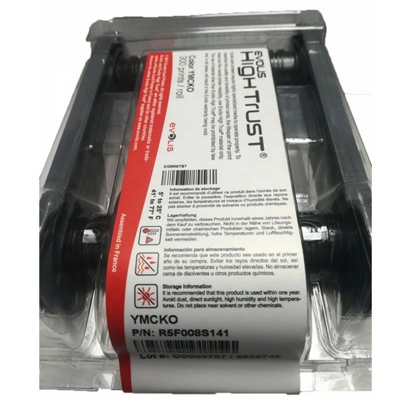 Evolis R5F008S141 Kleurband voor 12 mm breedte kaarten en Primacy/Zenius/Elypso printer