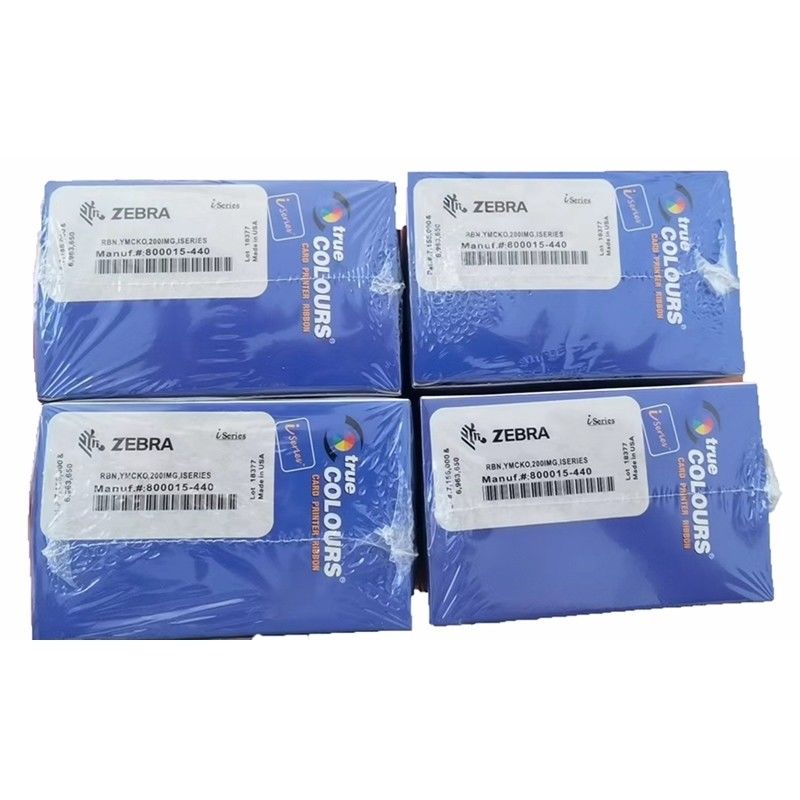 200 beeldcapaciteit YMCKO Kleurband voor Zebra P330i P430i PVC kaartprinter Uitstekend