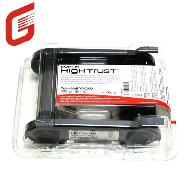 Compatibel YMCKO Ribbon Evolis R5H004NAA 1/2 YMCKO Kleur Ribbon - 400 afdrukken voor Zenius primacy kaartprinter