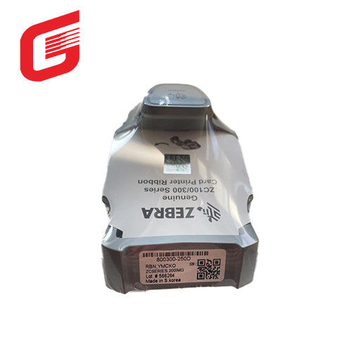 volkleurig lint 200 Afdrukken met Zebra 800300-250D YMCKO ZC100 Sublimatie van kleurstoffen kaartprinter Zebra YMCKO lint